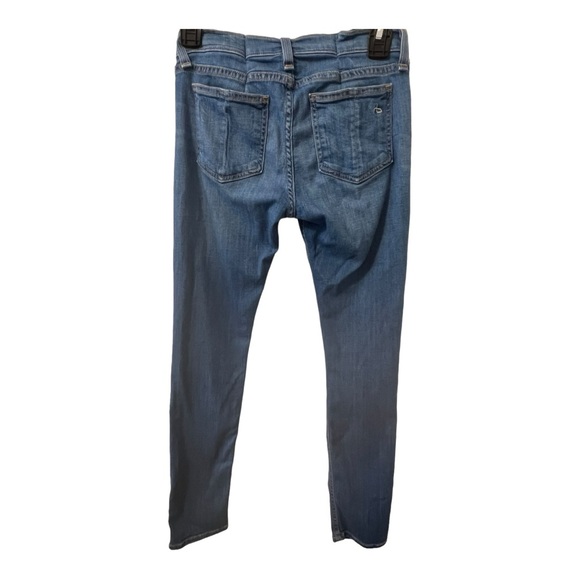 Rag & Bone Light Distressed Capri Denim Jeans Size 25 Great Condition - Picture 4 of 8